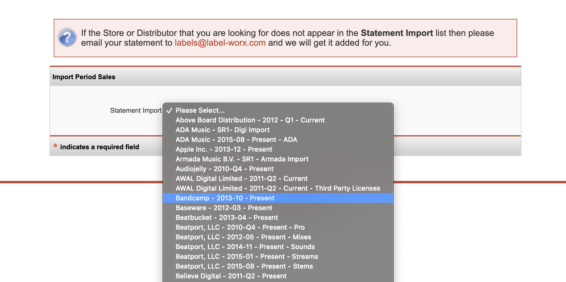 Importing Distributor DSP Statements Into RoyaltyWorx